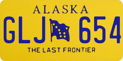 AK license plate GLJ654