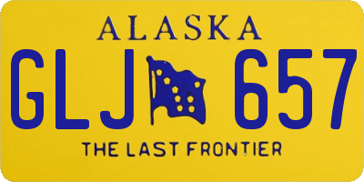 AK license plate GLJ657