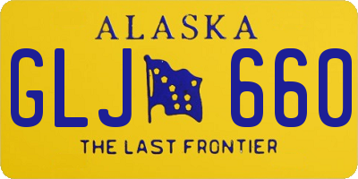 AK license plate GLJ660