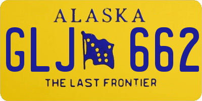 AK license plate GLJ662