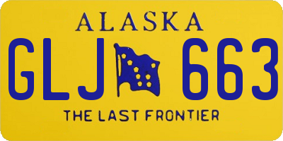 AK license plate GLJ663