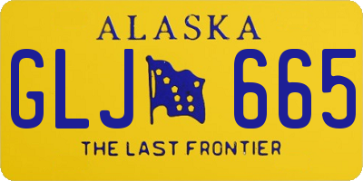 AK license plate GLJ665