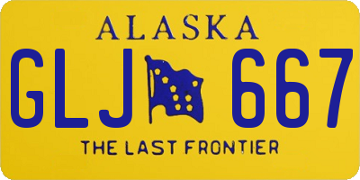 AK license plate GLJ667