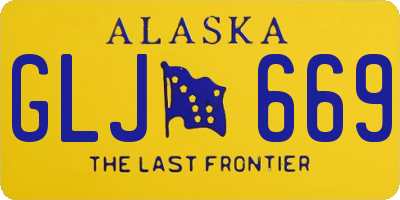 AK license plate GLJ669