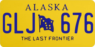 AK license plate GLJ676