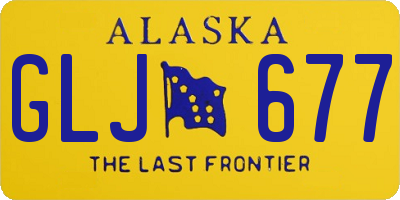 AK license plate GLJ677