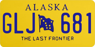 AK license plate GLJ681