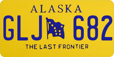 AK license plate GLJ682