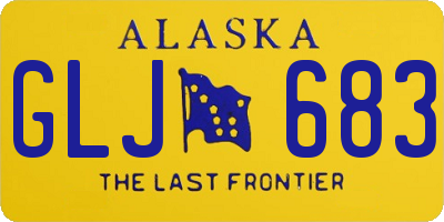 AK license plate GLJ683