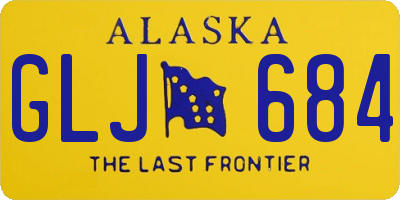 AK license plate GLJ684