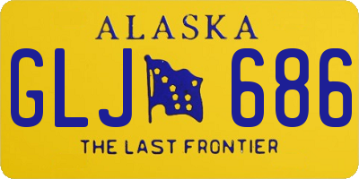 AK license plate GLJ686