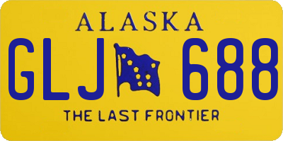 AK license plate GLJ688