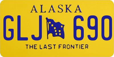 AK license plate GLJ690