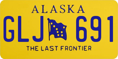 AK license plate GLJ691