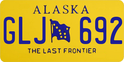 AK license plate GLJ692