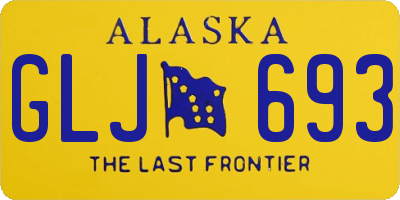 AK license plate GLJ693
