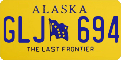 AK license plate GLJ694