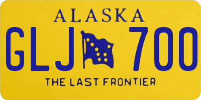 AK license plate GLJ700