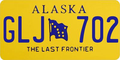 AK license plate GLJ702