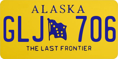 AK license plate GLJ706