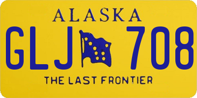 AK license plate GLJ708