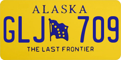 AK license plate GLJ709