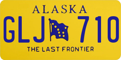 AK license plate GLJ710