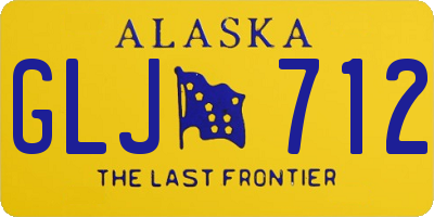 AK license plate GLJ712