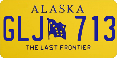 AK license plate GLJ713