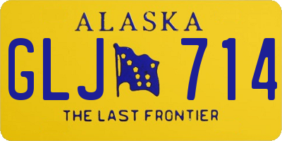 AK license plate GLJ714