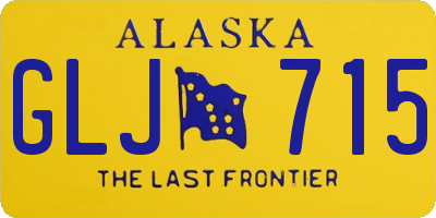 AK license plate GLJ715