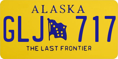 AK license plate GLJ717