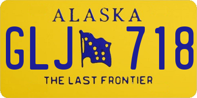 AK license plate GLJ718