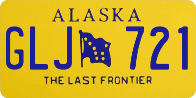 AK license plate GLJ721