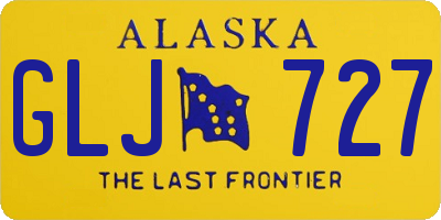 AK license plate GLJ727