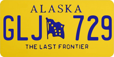 AK license plate GLJ729