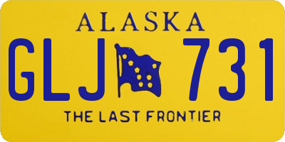 AK license plate GLJ731