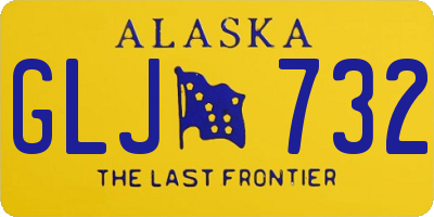 AK license plate GLJ732