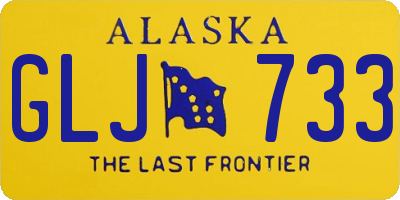 AK license plate GLJ733