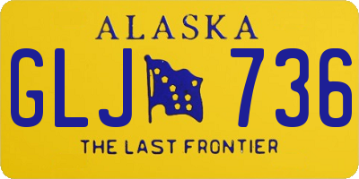 AK license plate GLJ736