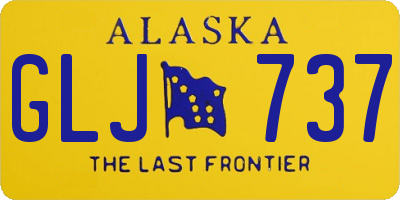 AK license plate GLJ737
