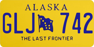 AK license plate GLJ742