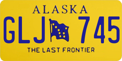 AK license plate GLJ745