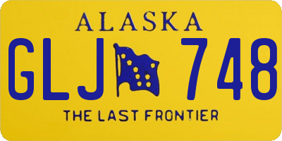 AK license plate GLJ748