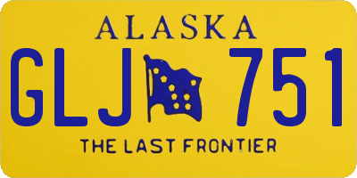 AK license plate GLJ751