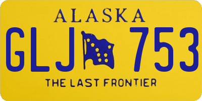 AK license plate GLJ753