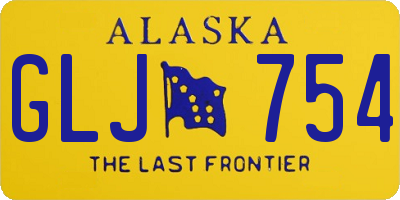 AK license plate GLJ754