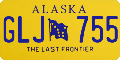 AK license plate GLJ755