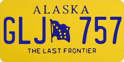 AK license plate GLJ757