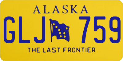 AK license plate GLJ759